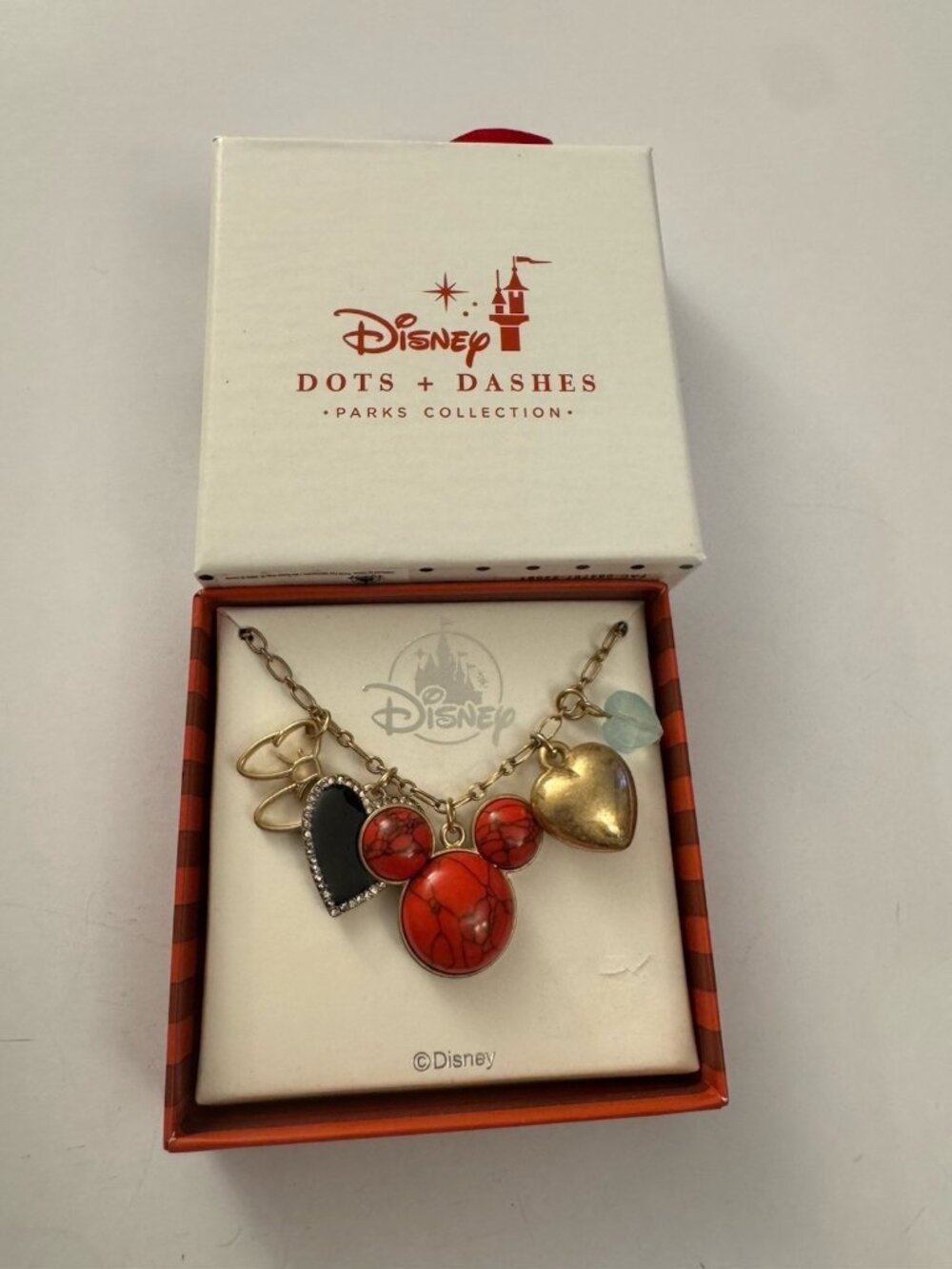 Dots & Dashes Mickey Mouse Necklace Bold Statement Disney C30